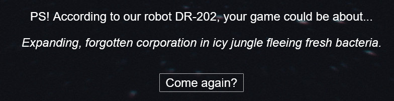 Prototype setting prompt generator up and running on differentsuns.info
Take a look if you fancy weird prompts...