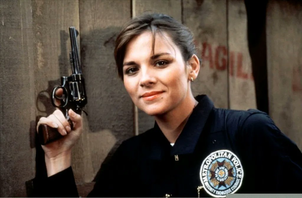 A very happy birthday to Kim Cattrall. Pictured here on the set of Police Academy, 1983. 
