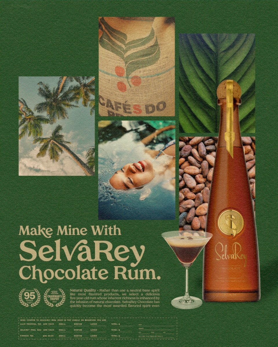 The best espresso martini you'll ever taste. #SelvaReyRum #TropicalLuxury #EspressoMartini