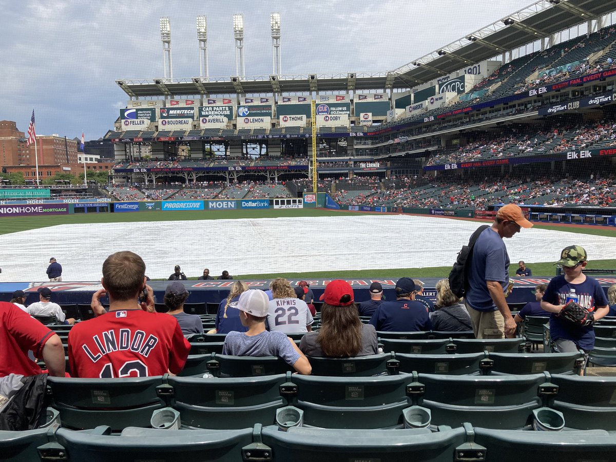 Still waiting for the go-ahead to play baseball today in Cleveland.  Big game between the Guardians and White Sox.