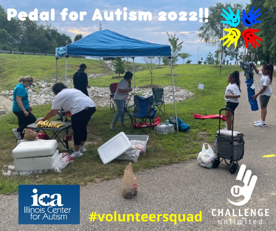CUINCorg's tweet photo. Yesterday our #volunteersquad brought smiles and their Challenge Unlimited #missiondriven spirit, to support 
@Illinois Center for Autism❤️🧡💛💚💙🚴‍♀️A cause that is very special to us at Challenge Unlimited. https://t.co/kIhvbPwnjs 
#teamwork #partnership #wearecu https://t.co/w7XsGJww85