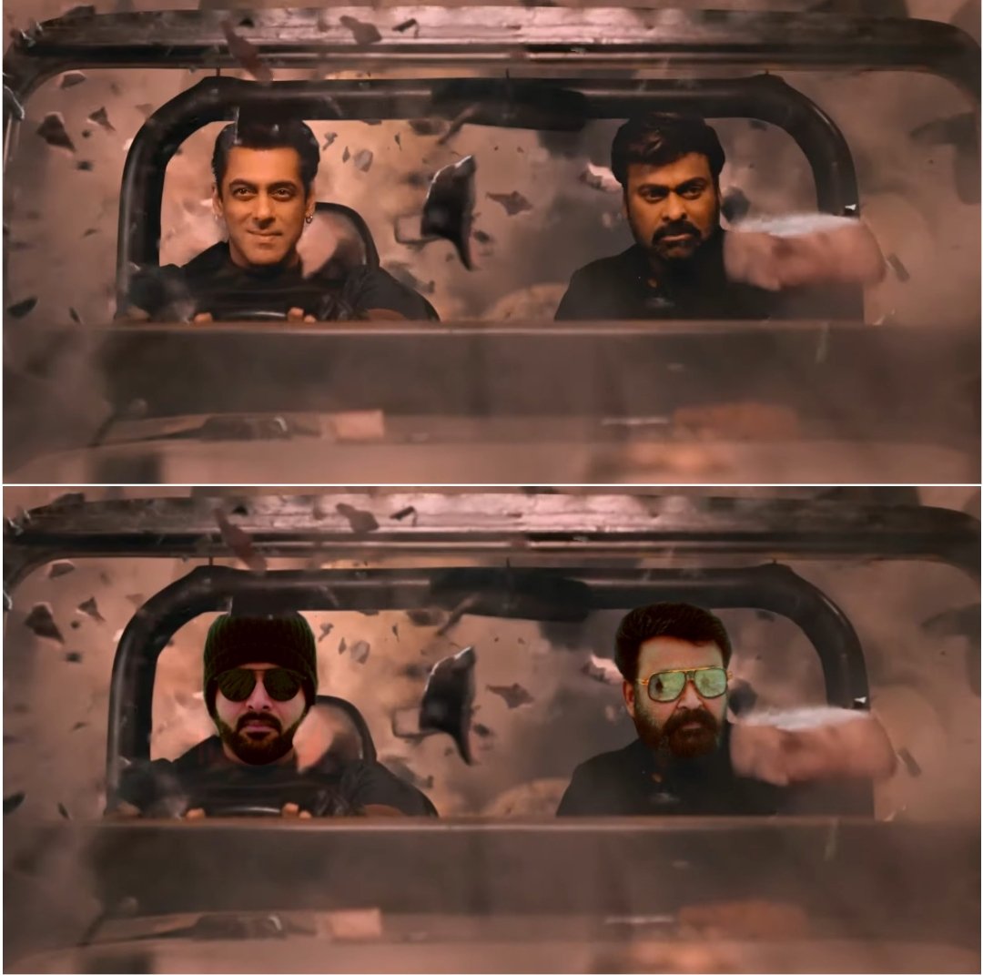 Aleske10's tweet photo. Aiiyyyoooo Just Imagine 😭😭😭...
#GodFather #SalmanKhan𓃵 #Chiranjeevi why sooo extra man ...
#Lucifer #LuciferRemake #L2E #Mohanlal #PrithvirajSukumaran https://t.co/yvYhPPezxV