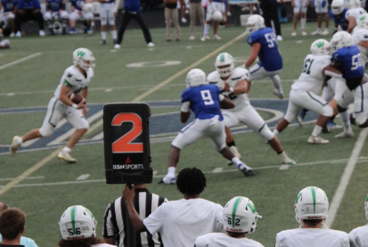 JoshMoraja's tweet photo. @BigDubFootball Great WIN 39-31 in OT vs @CharChristAD! 

Proud of the TEAM for never giving up! #52

#NCAA #classof2023 @NCHSAA #highschoolfootball @WeddingtonHSNC https://t.co/jZmxXieOoG