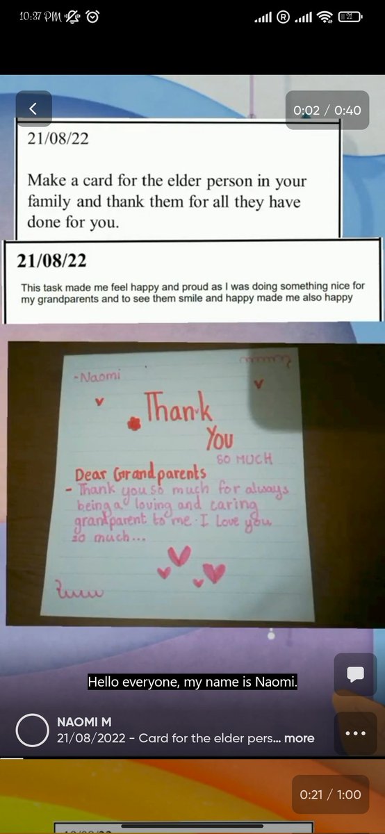 Afreen9496's tweet photo. Being grateful does wonders✨✨
Our grade 5 girls from shining star made a card for their grandparents👴👵 💗
#gratitude 
#T4Edu 
#Strongschool
#BestSchoolPrize 
@ShiningStarSchl 
@khaleejtimes 
@MOEUAE_AUH 
@ADEK_tweet https://t.co/3bQTSWEfO7