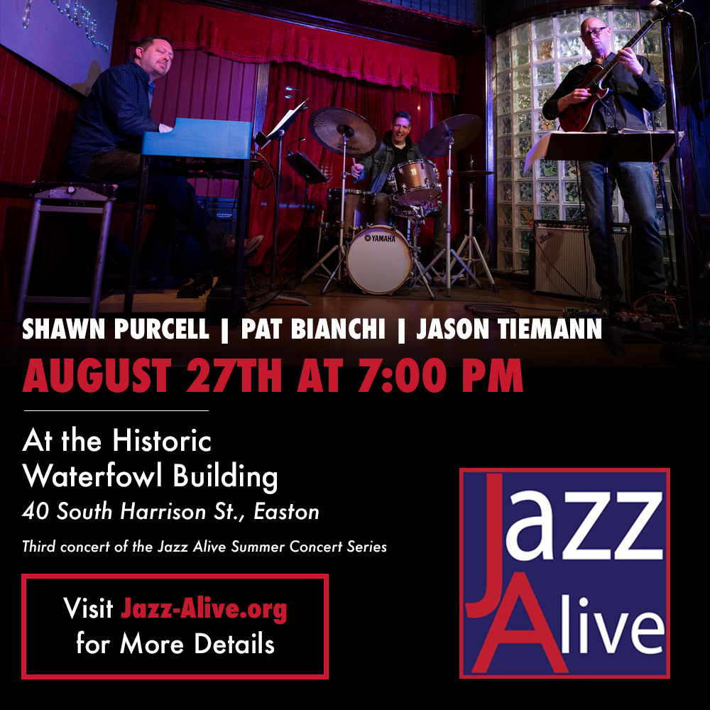 Tickets: simpletix.com/e/shawn-purcel… #Jazz #JazzAlive #EastonMd #DiscoverEastonMd #TalbotCounty #TalbotCountyMd #Maryland #delmarva