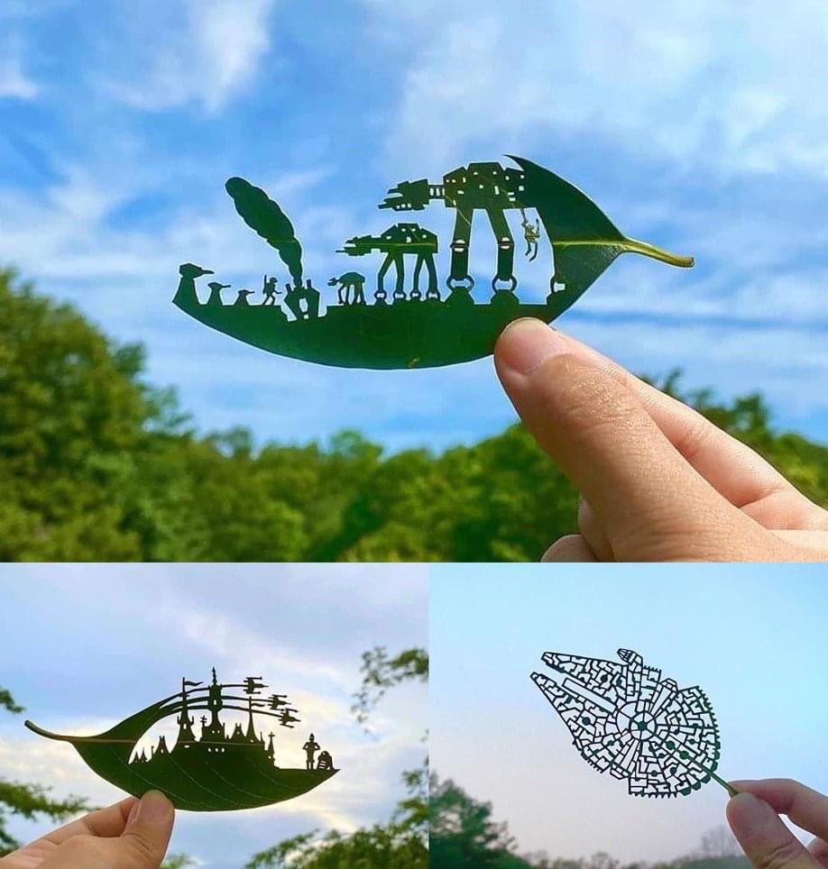 Star Wars LEAF ART by Teriyaki_Cheese.
