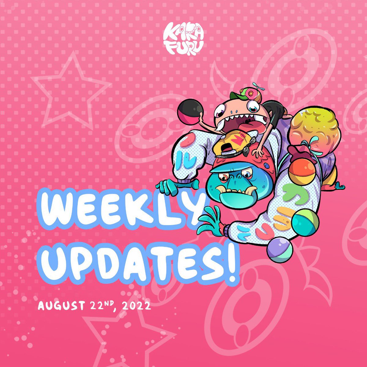 KarafuruNFT's tweet photo. Happy Sunday, Furus! 🙌🏻

It's finally the weekend, and the weekend in the Playground means our latest weekly updates! 

Dive into our discord to learn more about our latest updates 🌈

https://t.co/WPLaglhJzF https://t.co/PtyD0CpncE