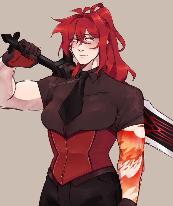 Hi if you like this you'll also like my actual genshin art (I draw so much Diluc) hit that follow baby 
