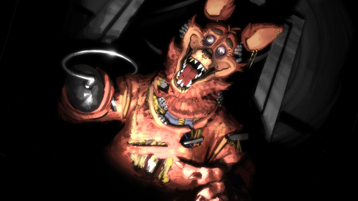 dom on X: i have drawn Nightmare Foxy #fnaf #fnaffanart   / X