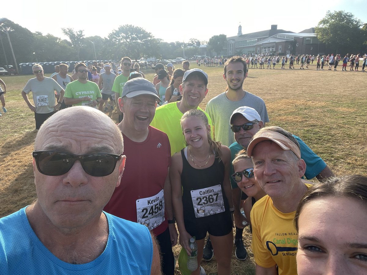 redcoolernation's tweet photo. Nation’s track team @FalmouthRR today for the 50th. #capetradition. https://t.co/o9mD6mAdbE