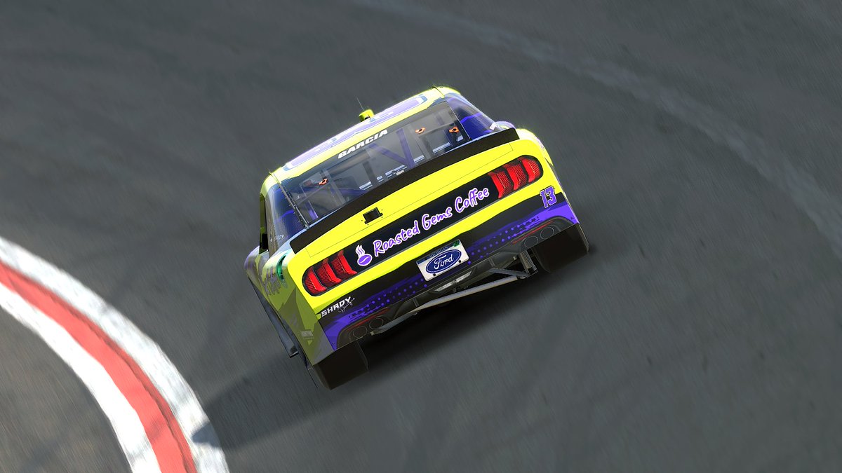 Put this <a href="/RoastedGems/">Roasted Gems Coffee</a> scheme together for the <a href="/XfinityRacing/">Xfinity Racing</a> Ford Mustang for <a href="/iRacing/">iRacing</a>, using the new base from <a href="/SimWrapMarket/">SimWrapMarket.com</a>! Featuring <a href="/RimTyme/">RimTyme</a> and <a href="/boxes_rs/">RS Button Boxes</a>! Available to race on <a href="/tradingpaints/">Trading Paints</a> here: tradingpaints.com/showroom/view/…

#simracing #iracing #iracingworld #coffee