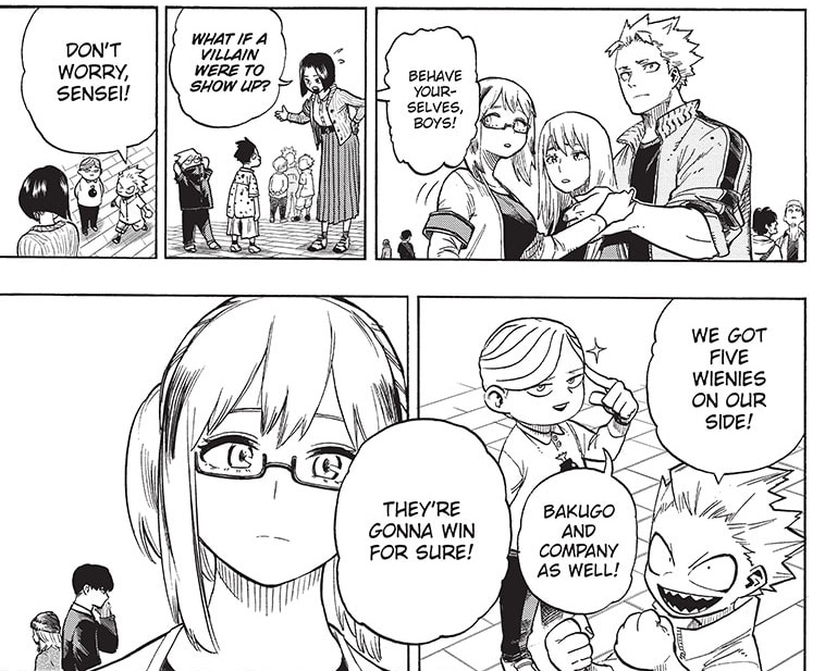 Every time these kids mention Bakugo and Todoroki everything goes downhill but they win in the end. I trust these kids more than any theory out there.