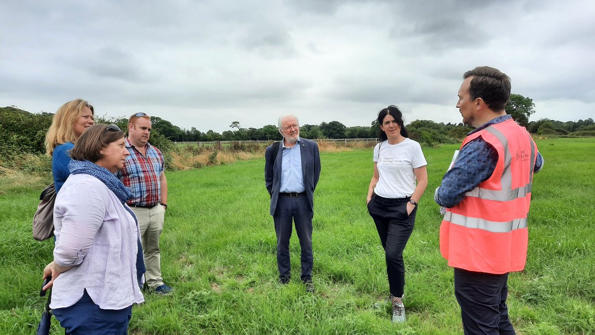 It was a privilege to discuss the Woodstown Conservation Management Plan on site with Minister @noonan_malcolm Ms @bentelyngstad, Deputy Head of Mission Norwegian Embassy, Cllr @thomasphelan & Bernie Guest @WaterfordCounci, @JackmanNeil & Maeve O'Callaghan @NationalMons.