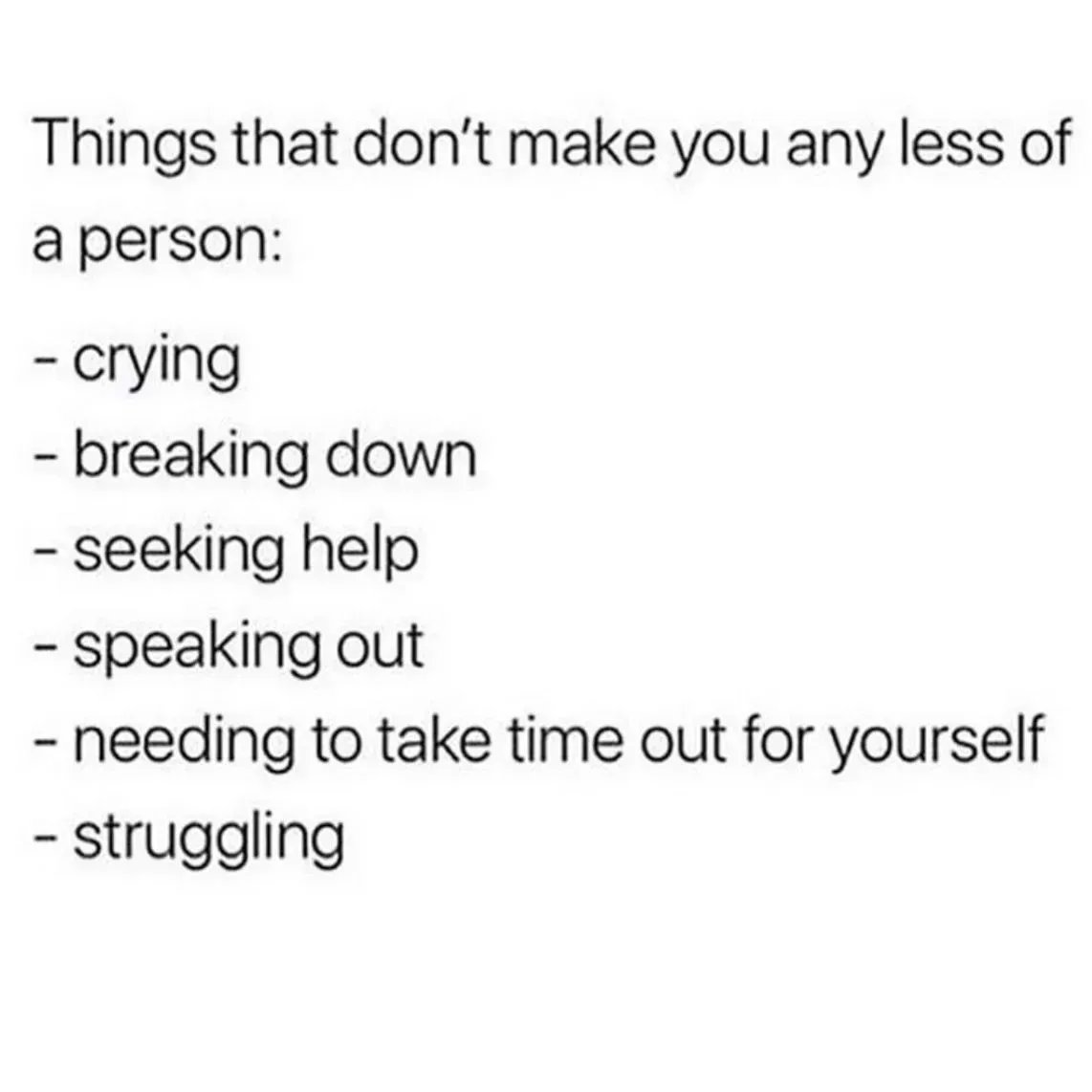 It’s ok to not be ok.