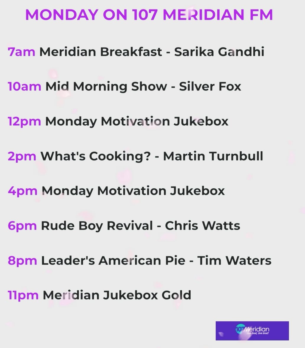 MeridianFM's tweet photo. 🌟 Ready for a brand new week? The team here at Meridian are raring to go and we have plenty for you to kick things off.
#107MFM #MakeItMeridian💜 #localradio https://t.co/ee1lBYqcdX