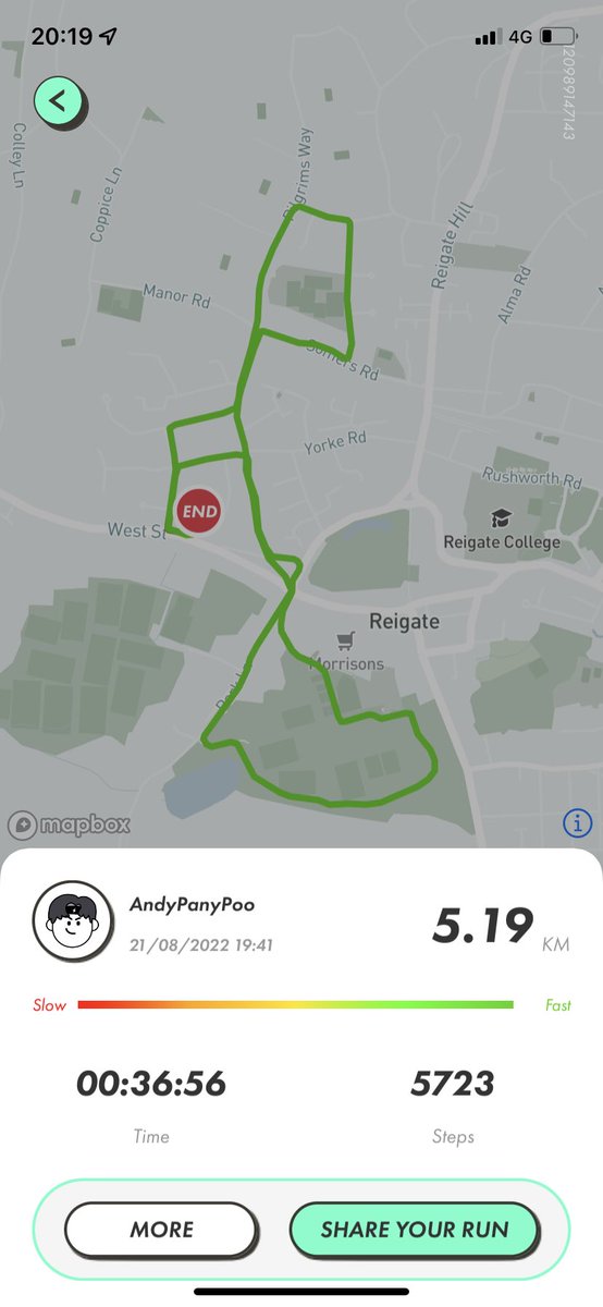 APBerry8's tweet image. Day 7: ended the week with a relaxing 5km run on #stepn. Total for the week - 88.9km.
@Stepnofficial @STEPN_Su #makeyourstepscount #STEPN10DayChallenge