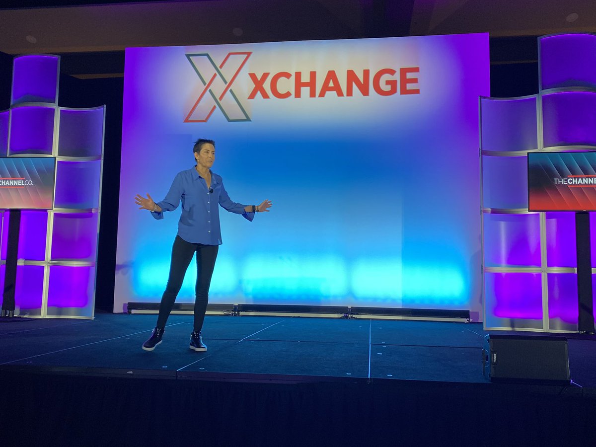 TheChannelCo's tweet photo. Thrilled to kick off #XCH22 with world champion triathlete @SiriLindley! “Where’s focus goes, energy flows.” https://t.co/0LD3AmYIYB