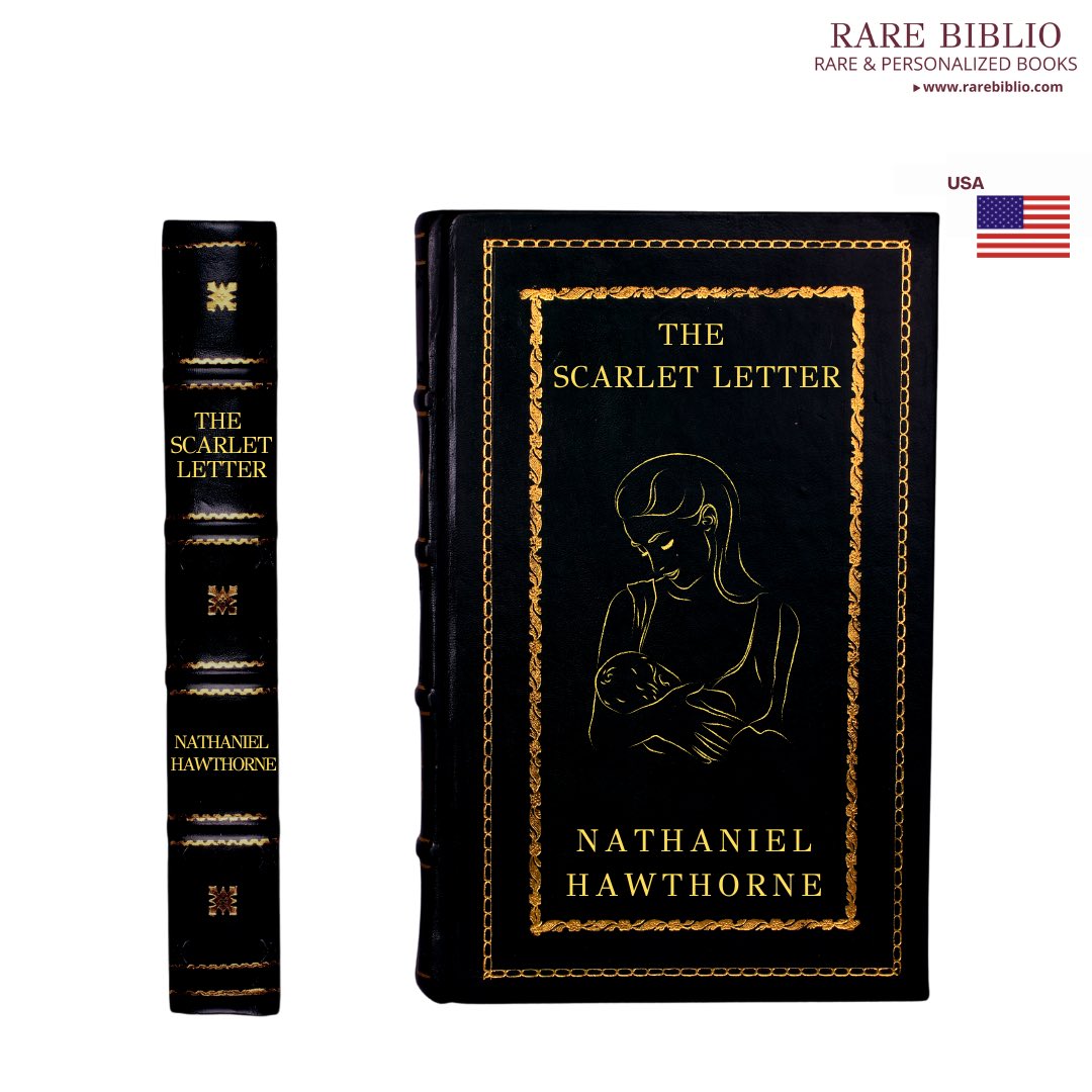 RareBiblio's tweet photo. The Scarlet Letter was published in 1850 by Nathaniel Hawthorne an American author often designated as a member of the Dark Romanticism school of literature.
📚Visit https://t.co/9kDtMyOb17 for more info #usabooks #thescarletletter #nathanielhawthorne 
#customizedbooks #rarebook https://t.co/3mIswJmkTs