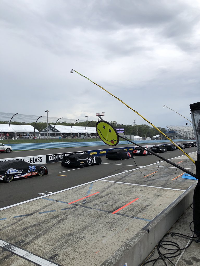 Under lightning hold here at Watkins Glen.