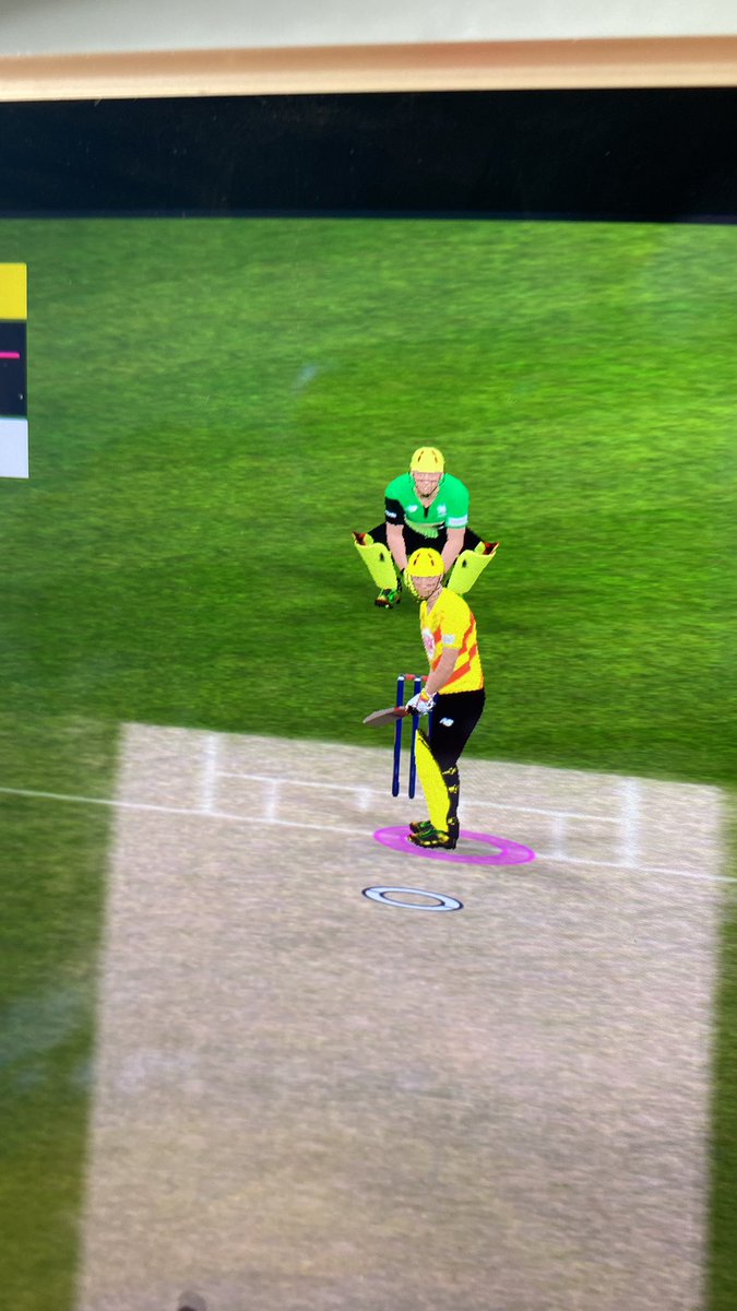 secretcriccoach's tweet photo. Samit Patel batting for Trent Rockets in the hundred cricket app 🧐 Many other Asian players are white in this game too. Any explanation @ECB_cricket? https://t.co/kDBy9ZL5Pi