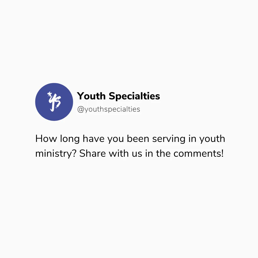 Youth Specialties tweet media