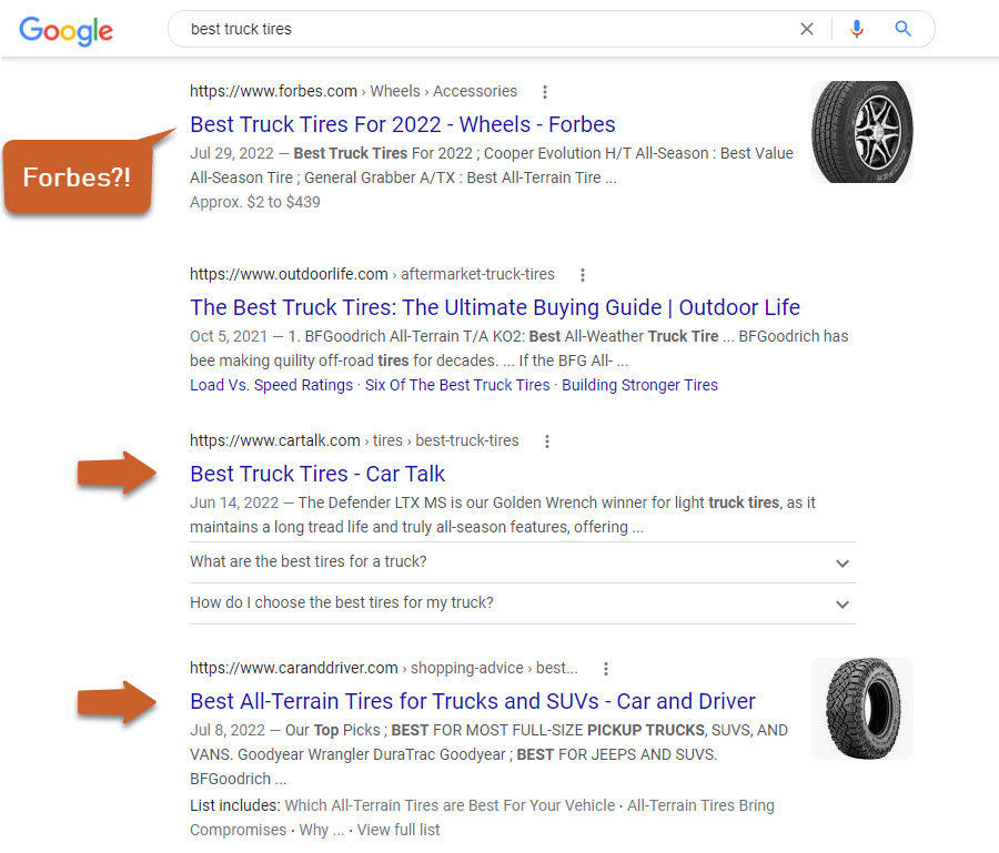 CyrusShepard's tweet image. Possibly the best teardown article you&apos;ll see on Google&apos;s new algo update:

&quot;Google&apos;s Helpful Content Update: Predictions &amp;amp; Hypotheses&quot; by @wilreynolds

Will be great if Google reduces rankings of cookie-cutter SEO content like Forbes below. We can dream!

seerinteractive.com/blog/helpful-c…