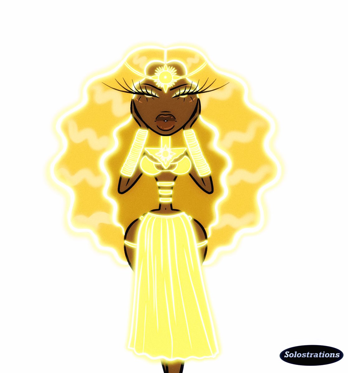 solostrations's tweet photo. The Sun ☀️ #art #astrology #goddess #thesun #solostrations https://t.co/1FLl3cZj2I