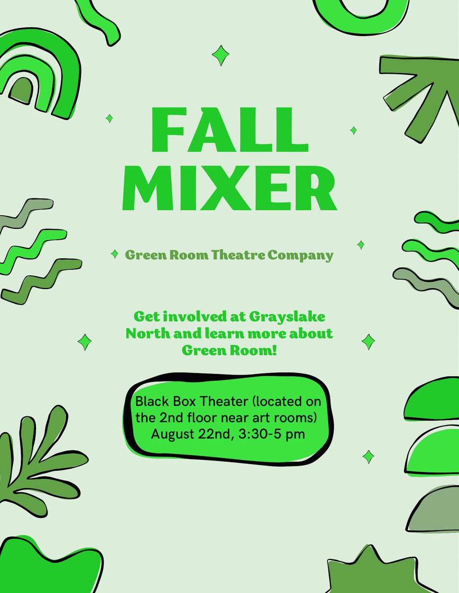 Our mixer is tomorrow at 3:30! Come stop by!