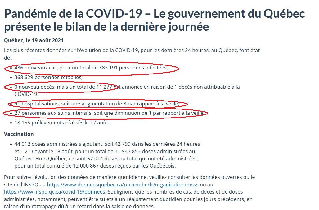Aaron Derfel on Twitter "1) As Most Quebecers prepare to return to