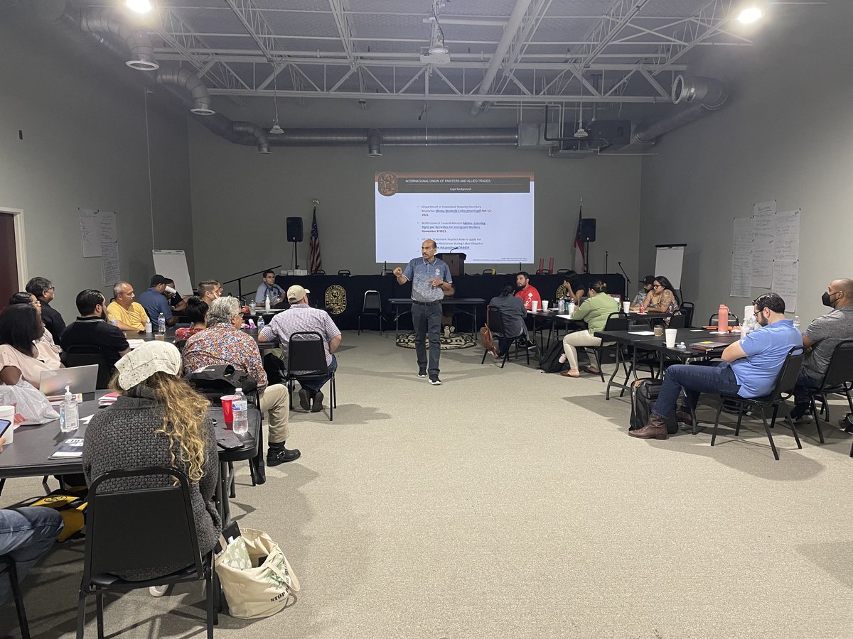 Great week at our strategic cities summit. Spent sharping our organizing skills and strengthening our relationships with our community partners. Thanks to Josh Downey and the rest of the IUPAT team’s great facilitating! #goiupat