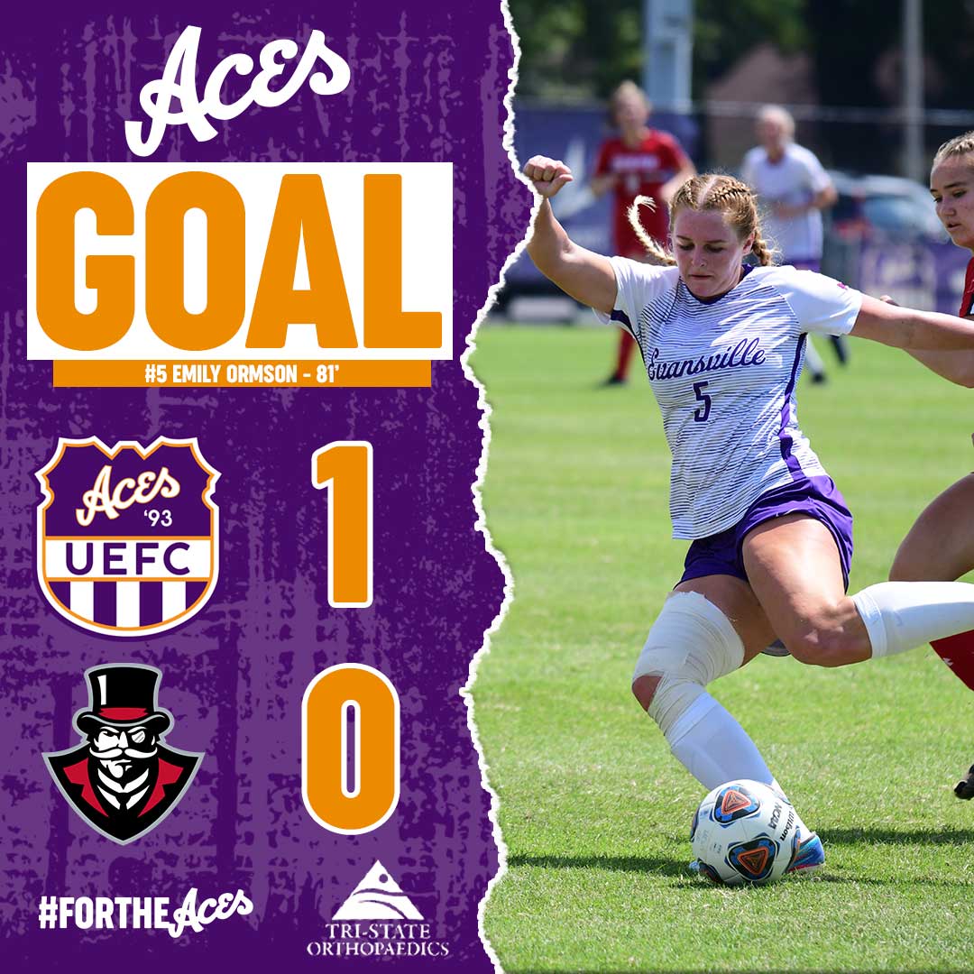 WHO ELSE?!

<a href="/emily_ormson/">Emily Ormson</a> finds the back of the net off a beautiful cross from <a href="/ryryanslinger/">Ryleigh Anslinger</a>!

⏰ 81'
🟣  1
👨‍🦳  0
⚽ #ForTheAces