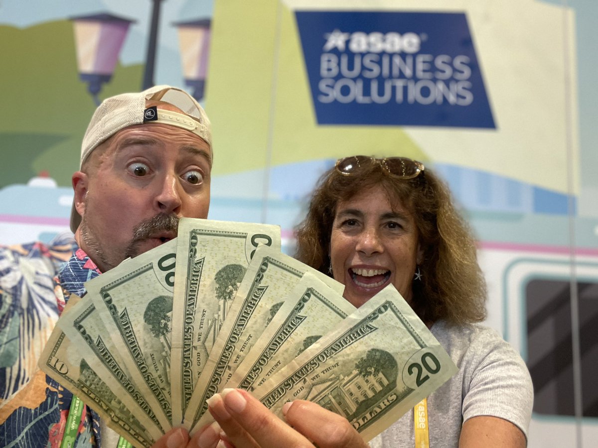CoreAuthentic's tweet image. We have our third winner!!!
Robin!  Congrats! $150!!! Next drawing for a chance to play Business Solutions Corn Hole and win up to $300 cash happens at 3:30pm in booth 1009! #asae22