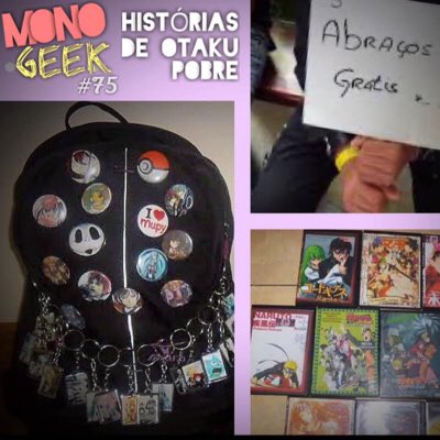 Hoje tem Monogeek na blast relembrando aqui, as “Histórias de otaku pobre” com convidados as 20:00 na <a href="/redeblast/">Blast! #blast15anos</a>, venha ouvir e se identificar com os: Botons, dvds de animes, eventos sem dinheiro e Internet discada pra ver animes.

Monogeek hoje as 20:00 ouça ao vivo