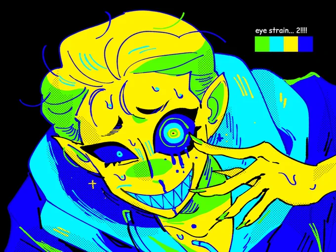 / nsfw , suicide , eye strainugly color challenge idk #ocs 