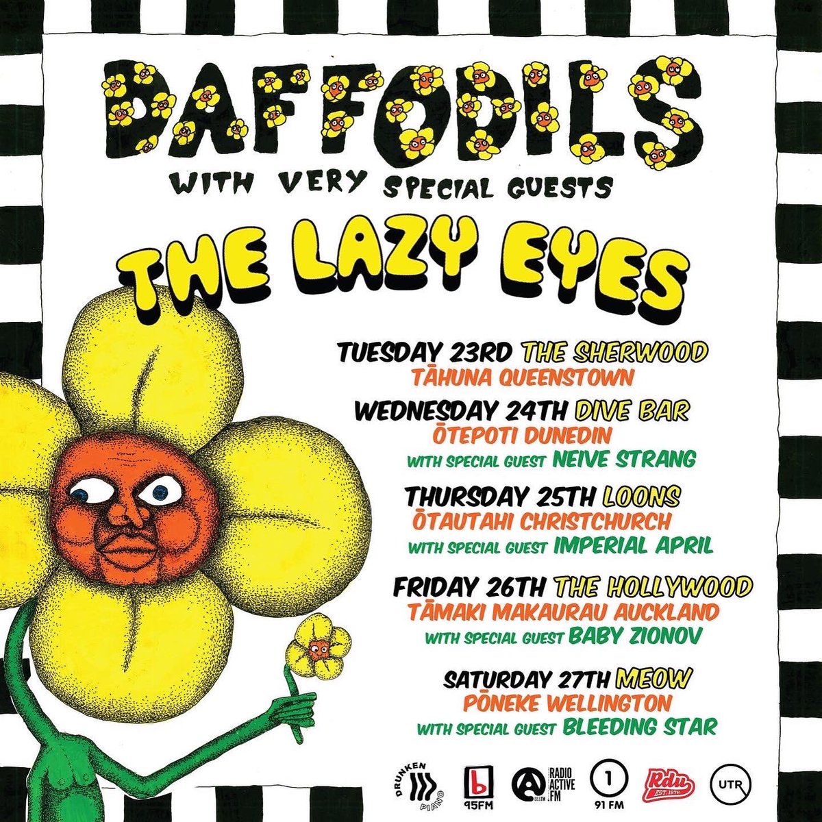 tomorrow we're embarking on this little tour with <a href="/TheLazyEyesband/">The Lazy Eyes</a> and we're very very excited to see you all xx if you don't have tickets yet you can grab them through <a href="/undertheradarnz/">Undertheradar</a> or <a href="/moshtix_NZ/">Moshtix New Zealand</a> (for Pōneke Wellington only) xx see you there