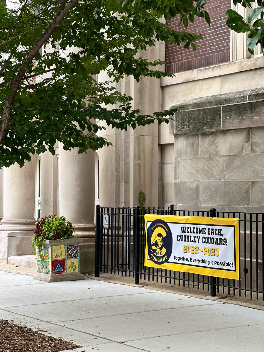 CoonleyES's tweet photo. We cannot wait to welcome back our Cougars tomorrow! 2022-2023 is going to be an incredible year of connection, community and learning. 💙💛 #thebestarewithCPS #togethereverythingispossible https://t.co/VrowOah76Q