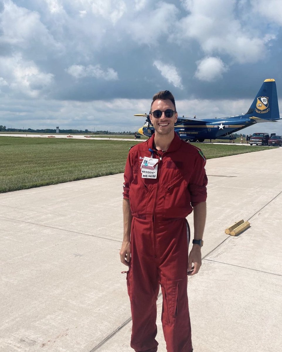 One of the many perks of UCEM: PGY2 Sean Thompson got to spend the day with the Blue Angels during his UCAN elective!