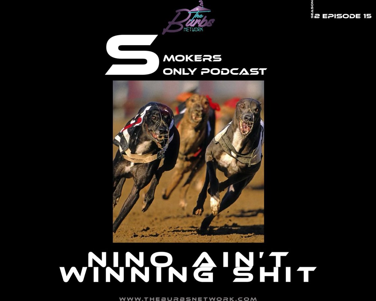 TheBurbsNetwork's tweet photo. #TheBurbsNetwork Smokers Only Podcast S2:E15 (Nino Ain’t Winning Shit)

PodOmatic:
https://t.co/d2EsYGlLBU
Apple Podcast App:
https://t.co/uqLZIjqMqj
Spotify:
https://t.co/Ogdo81qb8w
Website:
https://t.co/THiVDh1YJP https://t.co/dJjDy41FJ3