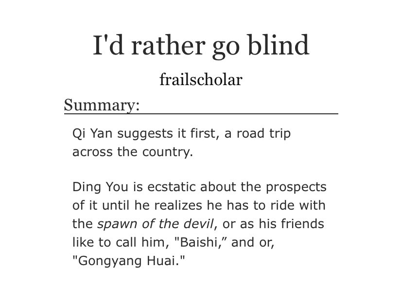 silkruoye's tweet photo. hey guys, i pulled a ‘graphic design is my passion.’ for this one.

✶ ding you/gongyang huai
✶ rated M | road-trip au | 17k
✶ #jwqs #泾渭情殇
https://t.co/EE5ke37tT5 https://t.co/PaWMzGC0w2