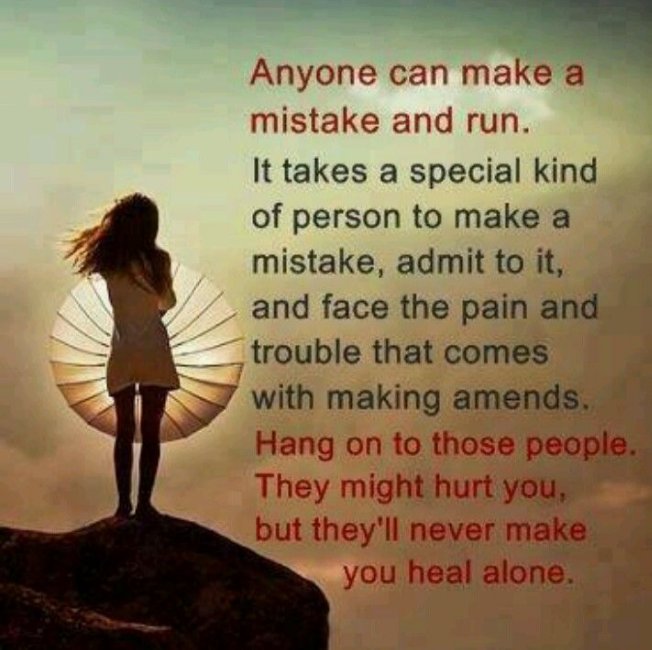 We all make mistakes, hurt and disappoint people, get hurt and 
get disappointed. Dont get caught up in the past, learn from it. Allow yourself to grow, to smile and to be happy. Isnt it lovely to look in the mirror and see a honest person, your best friend, the one you can