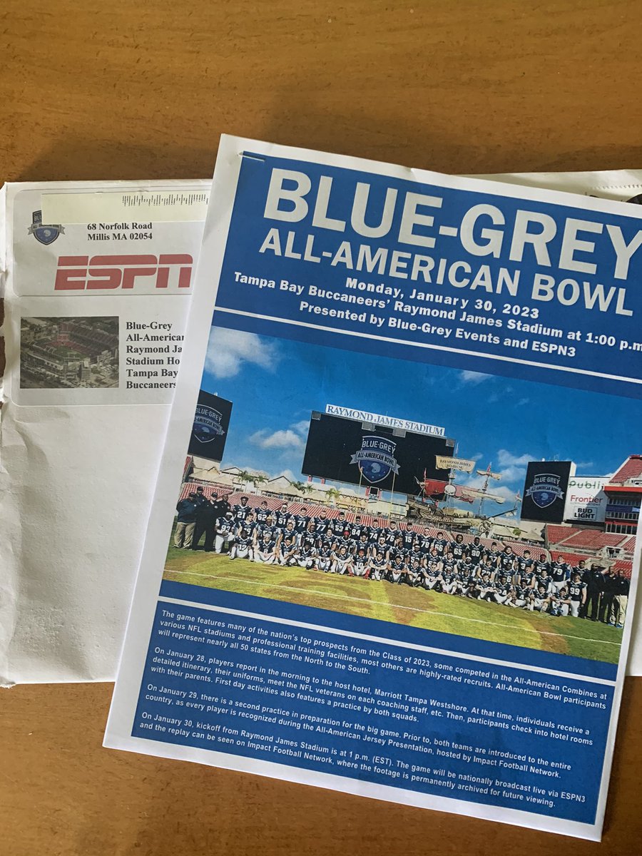 Reesemusic20's tweet photo. Blessed to be selected as a @BlueGreyFB all American @CoachQuillen66 @BLBobcatsFB @unwiredapp https://t.co/Cv4n6peA3I