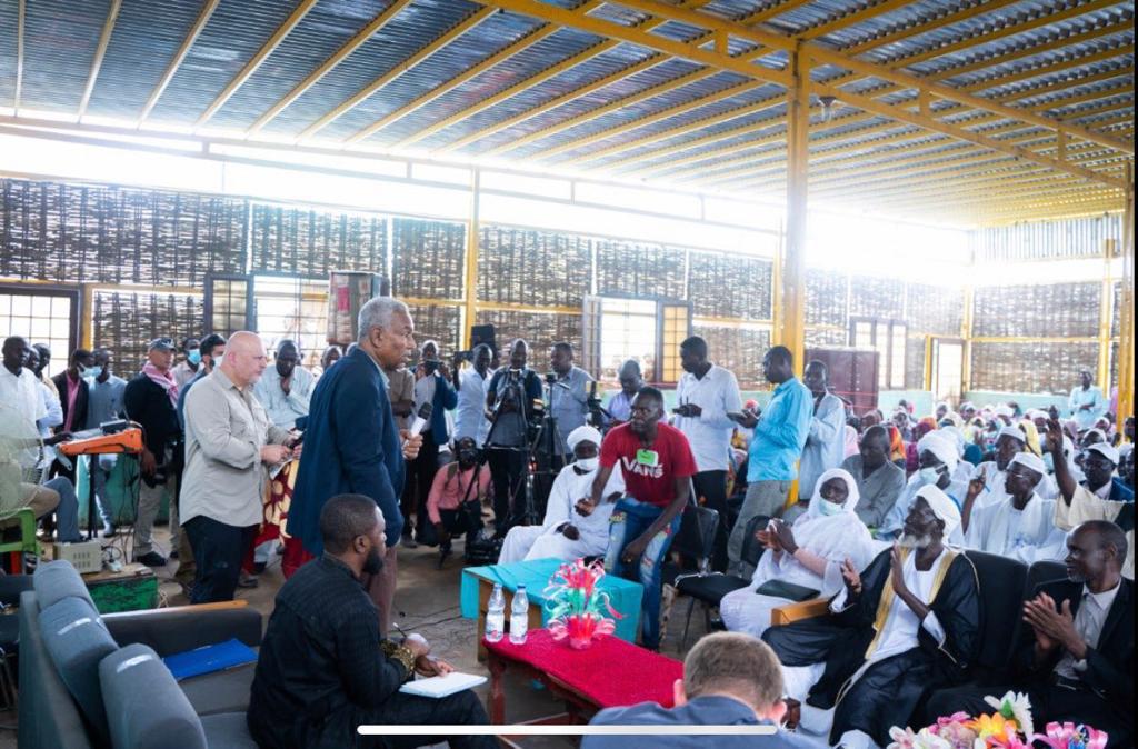IntlCrimCourt's tweet photo. “Survivors and the families of victims that have now been in camps across Darfur for 17 years need to see justice done, not just hear about justice”.  #ICC Prosecutor #KarimAAKhanQC during his visit to Kalma IDP camp in #Darfur, Sudan today. https://t.co/T6LG76tRpW
