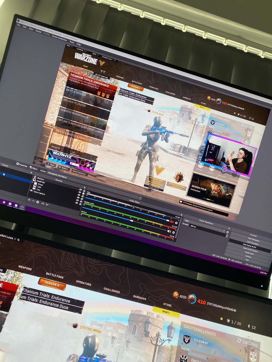 Sl0thyz's tweet photo. New overlays looking 🔥 @ironside_design you da man!! Thank you 🙏🏼  #streamoverlays https://t.co/optXyMEEog
