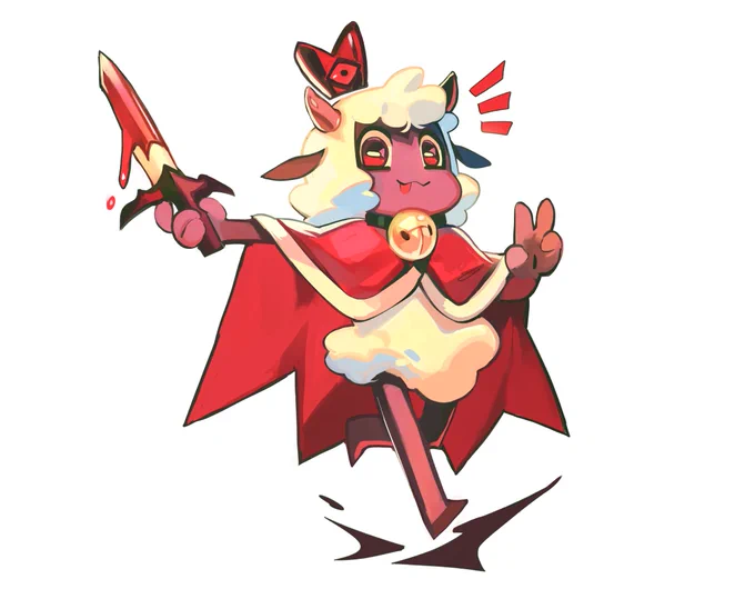 Just doing silly cult leader things #CultoftheLamb 