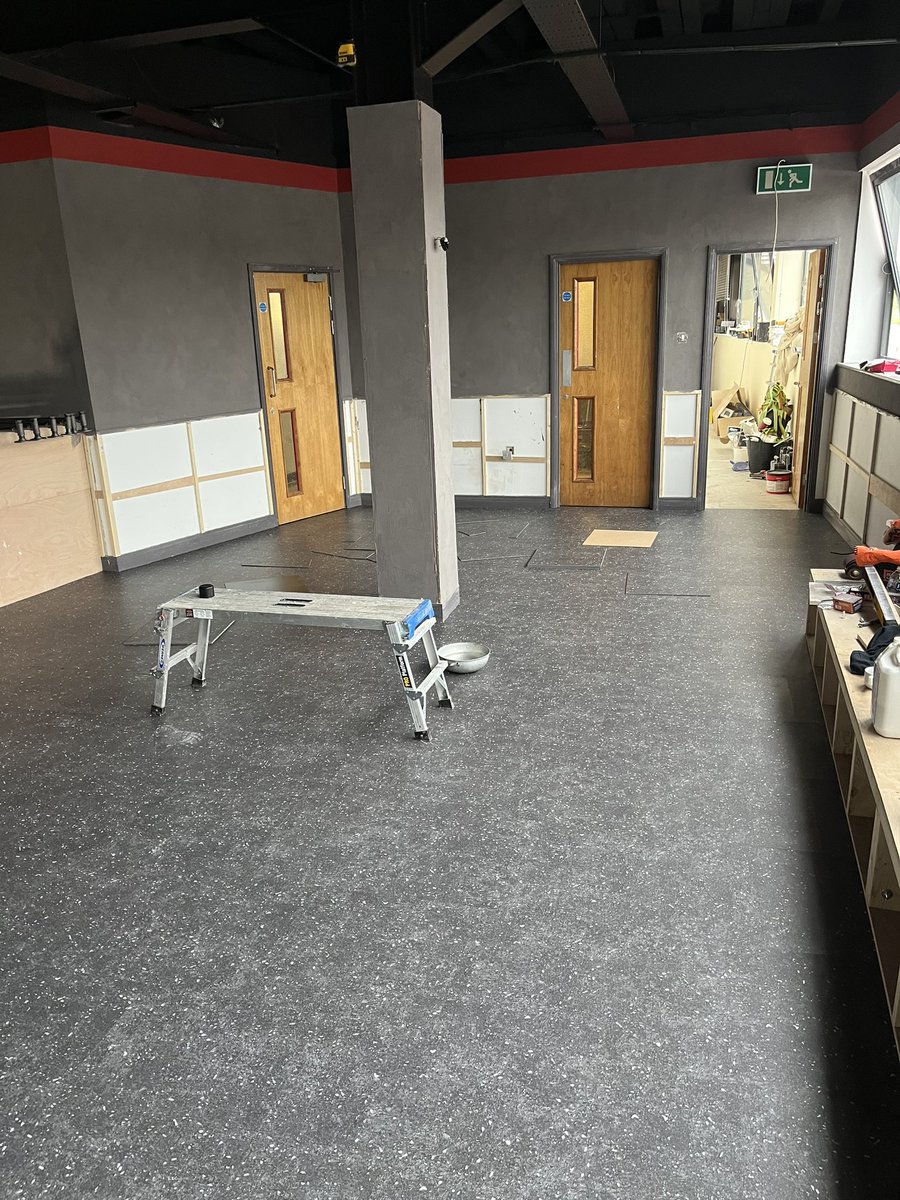 samfinestfloor's tweet photo. @interface lvt tiles to function rooms at Wrexham fc hopefully @ryanrenolds approves we travel all over the uk to install commercial projects https://t.co/sYyPVKepfG