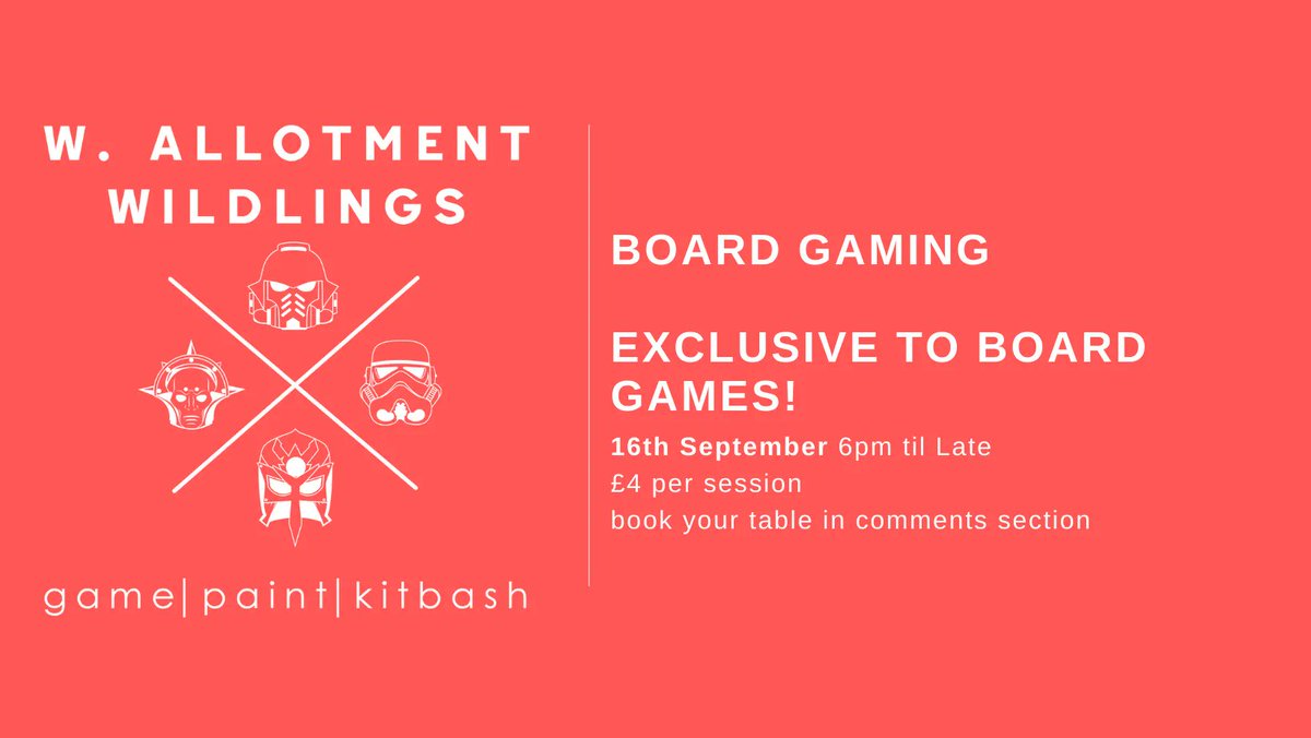 NorthumbrianTin's tweet photo. If you are local to the #WhitleyBay #wallsend or #tynemouth areas and into #boardgames you wont find anything better to do than join the @WAWildlings on launch of their boardgame club night! Bookmark the date 16/9/22 📅 See you there!! https://t.co/x0i4dYrgII