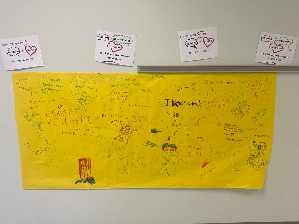 Words of encouragement for a great school year! #togetherwegrow #graffitiwall <a href="/WoodburnCounsel/">Woodburn Counseling</a>
