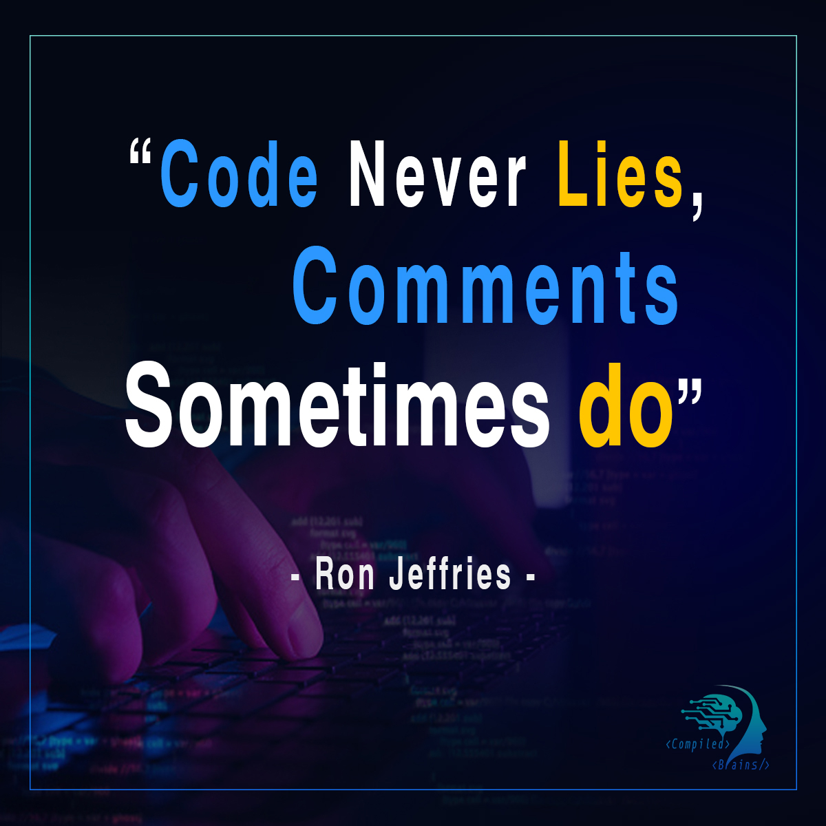 compiledbrains's tweet photo. Hmm Comments 🥲🥸
https://t.co/Vb3XEkPLlO
#ronjeffries #software #programming #coding #developer  #softwaredeveloper #programmer #javascript #python #java #nodejs #html #typescript #webdevelopment #tecnologia #webdeveloper #softwareengineer #erp #webdesign #css #development https://t.co/MFMSWlh16d