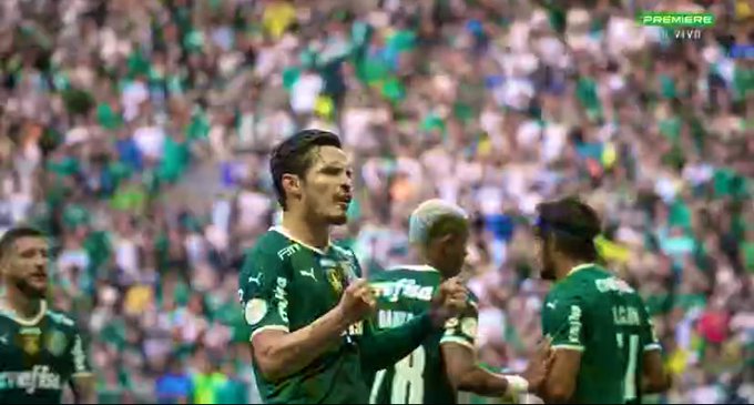 GOOOOOOOOOOOOLLLL!! Veiga empata para o Palmeiras; Veja o gol