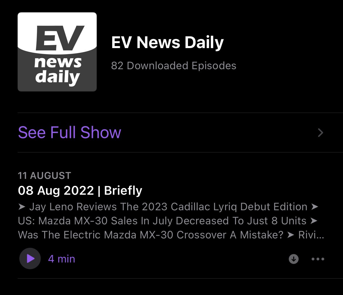 Hey <a href="/EVNewsDaily/">EV News Daily Podcast</a> are my downloads broken? Not had a podcast download since the 8th :( miss you on my drives 😎 lol